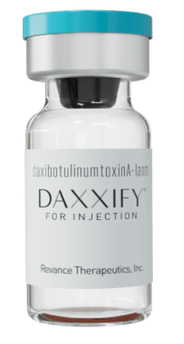 Daxxify injection vial from Revance Therapeutics.