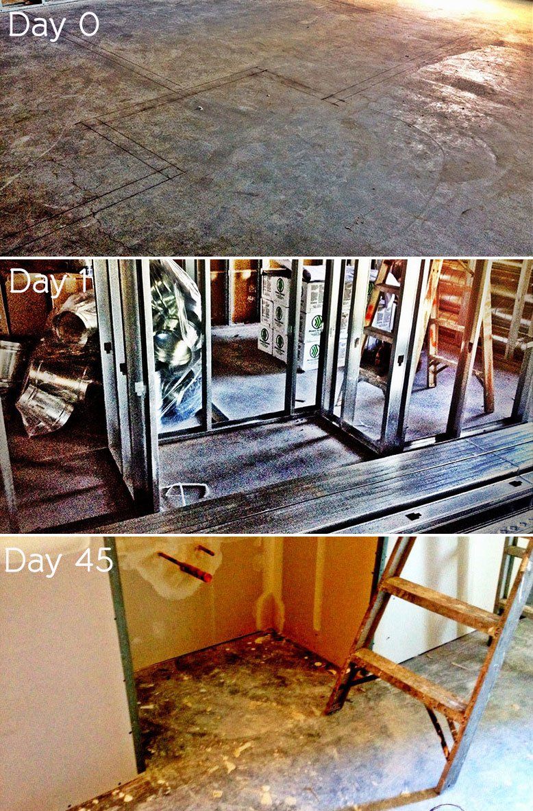 Day 45 - Walls are prepped for paint!