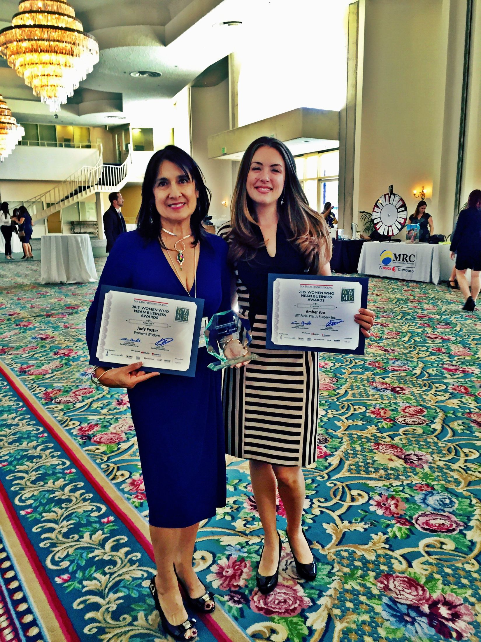 Amber Honored as Finalist for Women Who Mean Business Award!