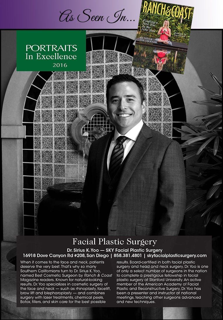 Dr. Yoo Featured in Ranch & Coast Magazine as a Portrait in Excellence!