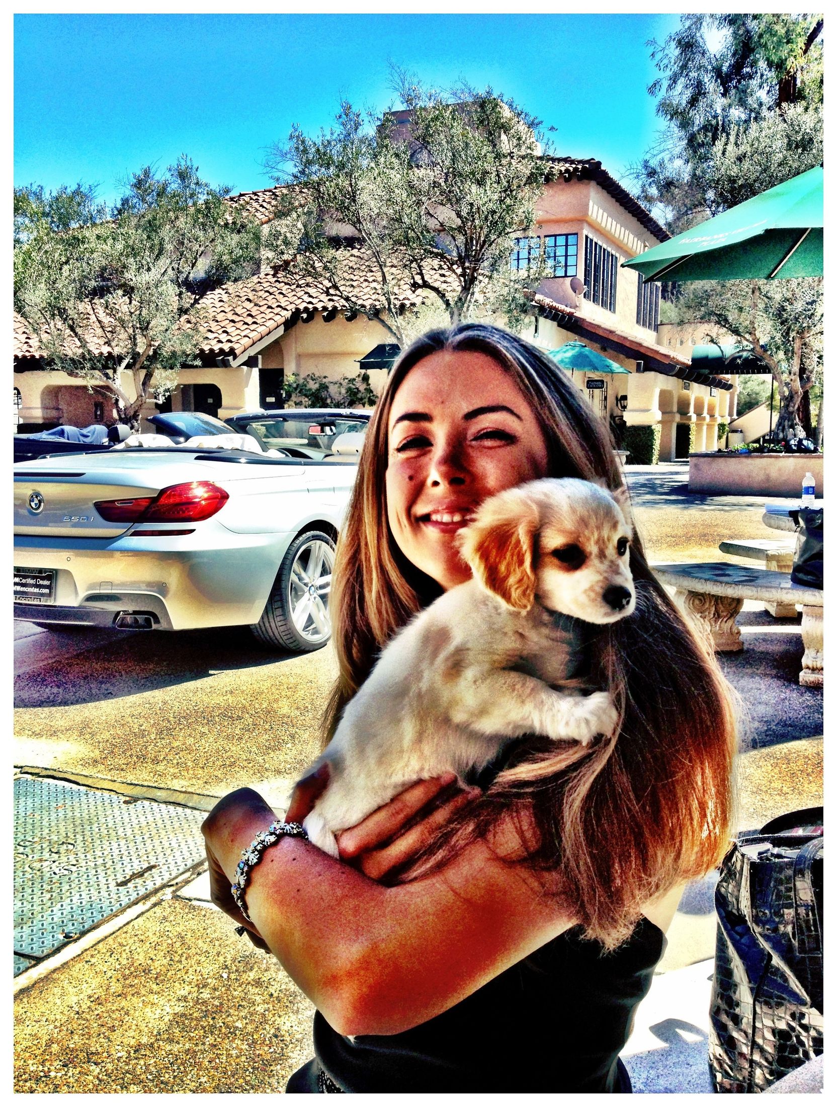 Posing with Puppies!